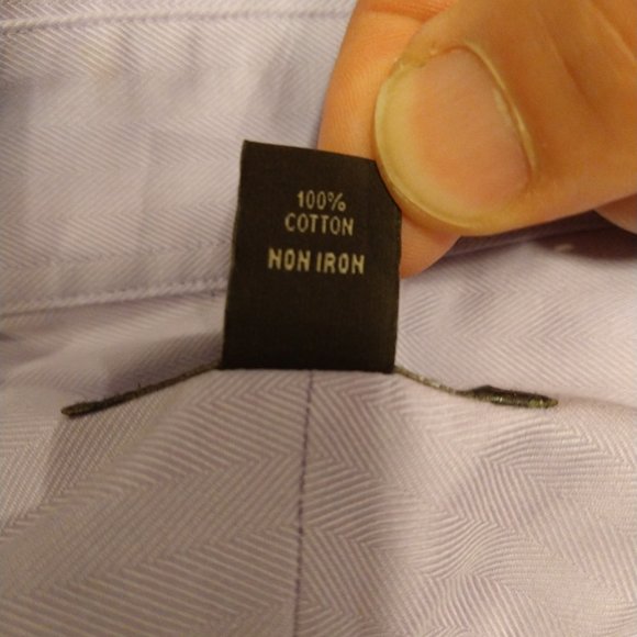 Men’s Dress Shirt - Herringbone - Picture 6 of 6